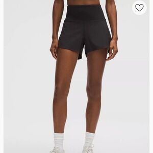 Lululemon speed up lined short 4” black size 10